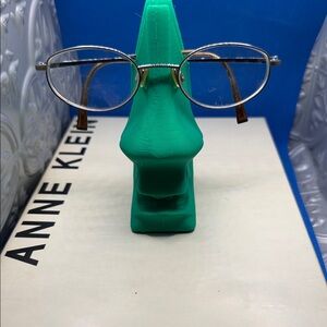 Anne Klein Silver and Brown Eyeglass frames only